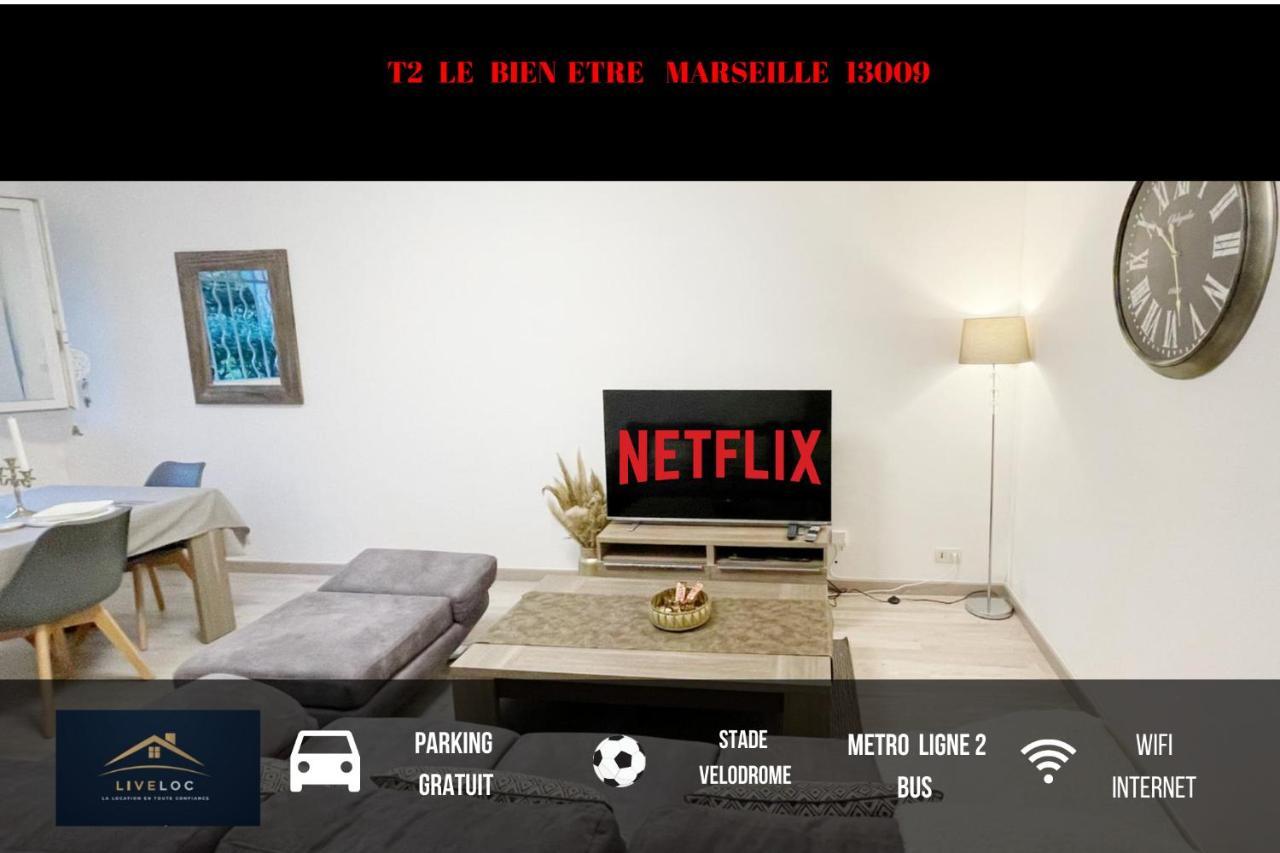 T2 Le Bien Etre Marseille 9Eme-Wifi-Netflix-Metro-Parking-Plage Eksteriør bilde